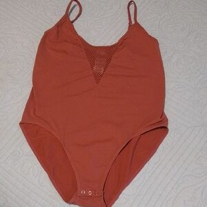 PINK Victoria's Secret Terracotta Bodysuit, NWT